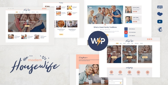 Modern Housewife | Women & Family WordPress Blog Theme