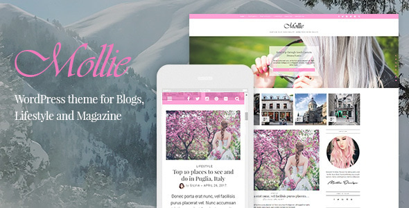 Mollie - Beautiful and Responsive WordPress Blog Theme