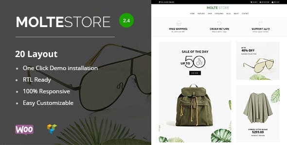 Molte  Fashion and Food WooCommerce Theme