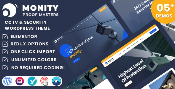 Monity - CCTV & Security WordPress Theme