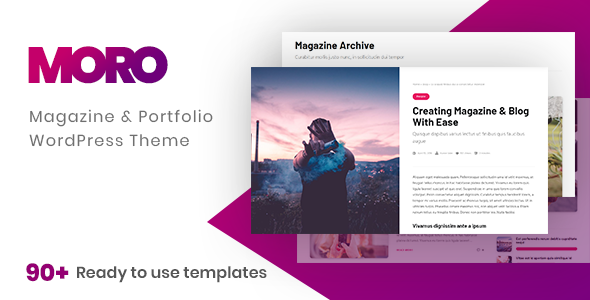 Moro - Multi-purpose Magazine Theme with Portfolio