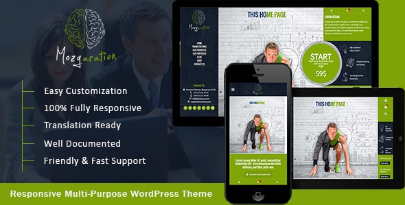 Mozgaration - Responsive Multi-Purpose WordPress Theme