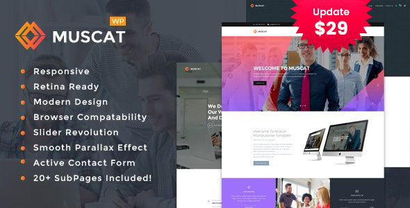 Muscat : Multipurpose WordPress Theme