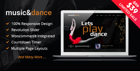 Music & Dance WordPress Theme