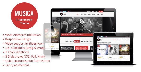 Musica - Responsive WordPress WooCommerce Theme