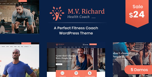 MV Richard - Health and Fitness WordPress Theme