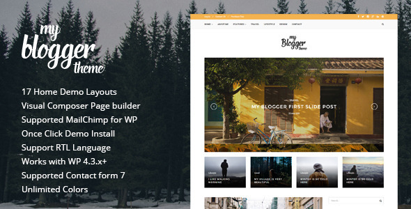 Myblogger - Responsive WordPress Blog Theme