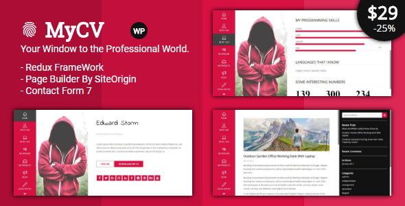 MyCV - Personal Business VCard - WP