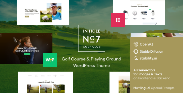 N7 | Golf Club Sports & Events WordPress Theme