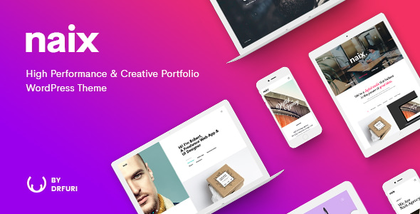 Naix - Creative & High Performance Portfolio WordPress Theme