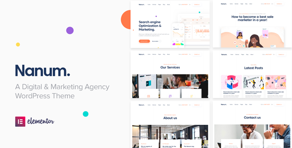 Nanum — Digital & Marketing Agency WordPress Theme