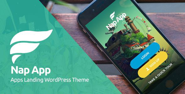 NapApp - WordPress App Landing Page