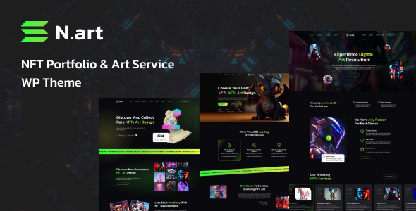 N.art - NFT Art Service Design WordPress Theme