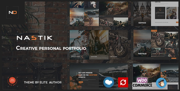 Nastik - Creative  Portfolio WordPress Theme