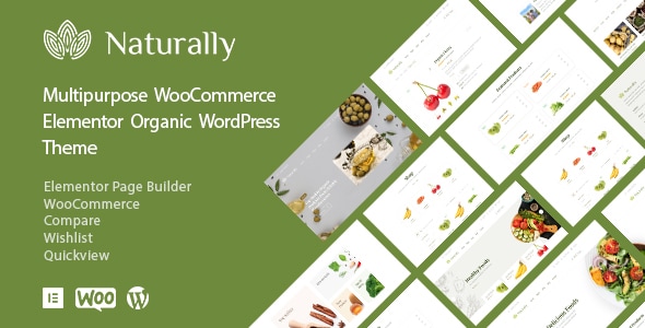 Naturally - Organic Food Elementor WooCommerce Theme