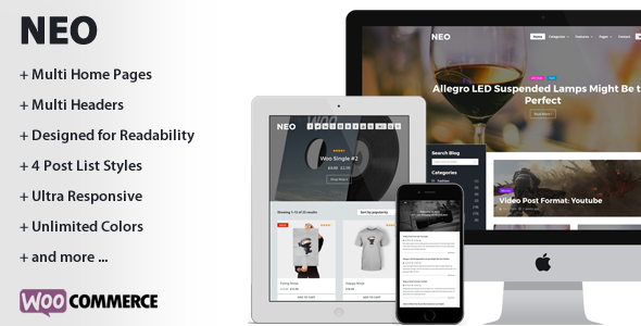 NEO - A Modern Personal WordPress Theme