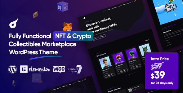 Netstorm - NFT & Crypto WordPress Theme