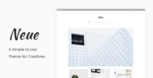 Neue - A Simple Portfolio Theme