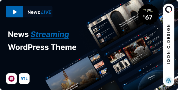 Newz LIVE - News & Media Streaming WordPress Theme