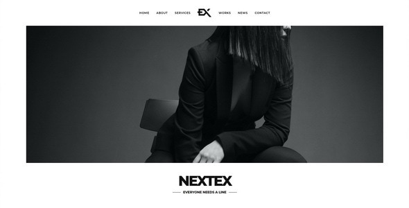 Nextex - One Page Photography WordPress Theme