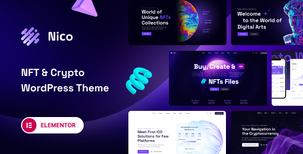 Nico - Creative & NFT-affiliate WordPress Theme