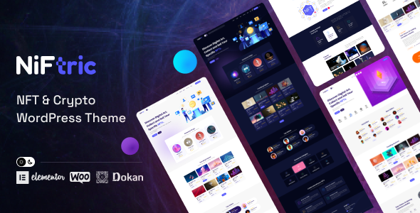 Niftric - NFT Marketplace WordPress Theme