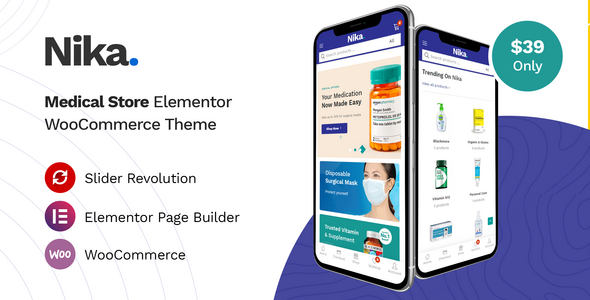 Nika - Medical Elementor WooCommerce Theme