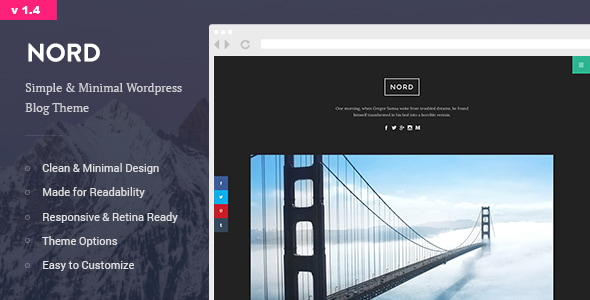 Nord - Minimal and Clean WordPress Personal Blog Theme