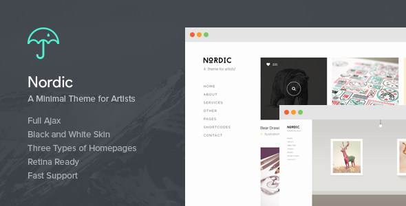 Nordic - Retina Responsive WordPress Theme