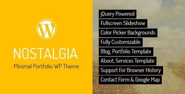 Nostalgia - Portfolio WordPress Theme