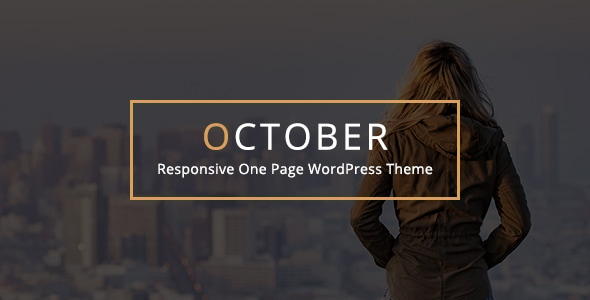 October - Responsive One Page WordPress Theme