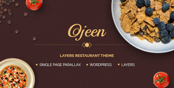 Ojeen - Layers Restaurant WordPress Theme