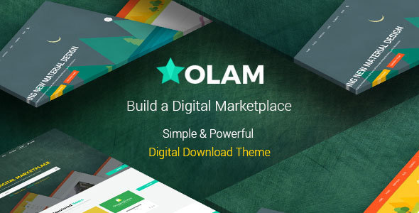 Olam - Easy Digital Downloads Marketplace WordPress Theme