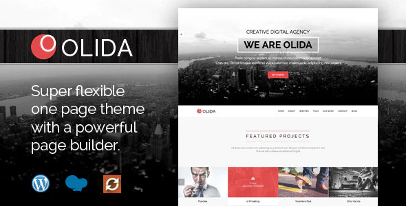 Olida - Creative Parallax One Page WP Theme