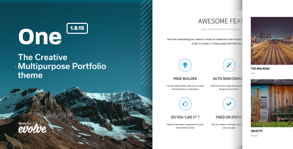 One - The Creative Multipurpose Portfolio theme