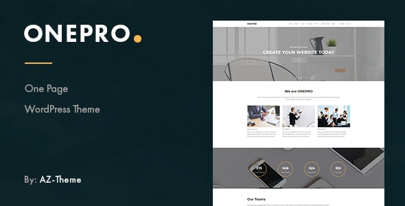 OnePro - Responsive Onepage WordPress Theme