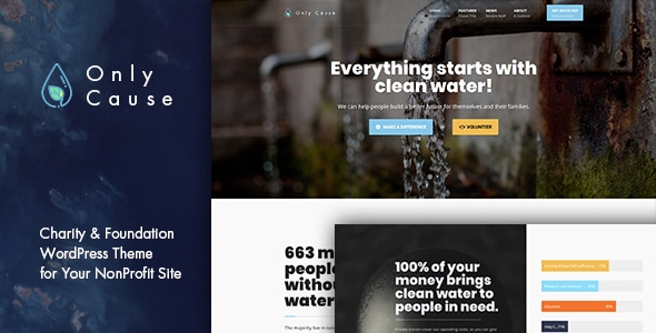 Only Cause - Charity & Foundation WordPress Theme