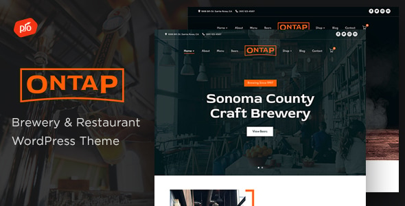 Ontap - Brewery & Restaurant WordPress Theme