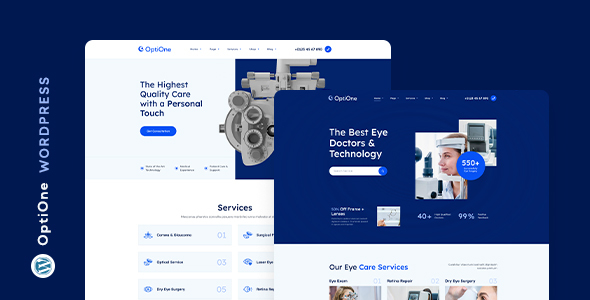 OptiOne - Eye Care WordPress Theme