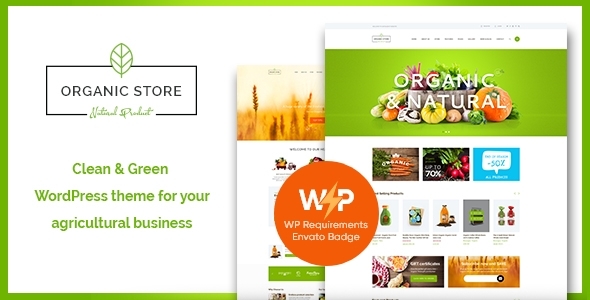 Organic Store | Eco Products Shop WordPress Theme + RTL