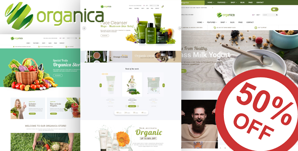 Organica - Organic, Beauty, Natural Cosmetics, Food, Farn and Eco WordPress Theme