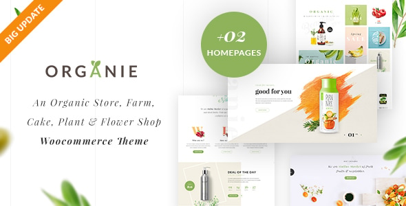 Organie - Organic Store & Food WooCommerce Theme