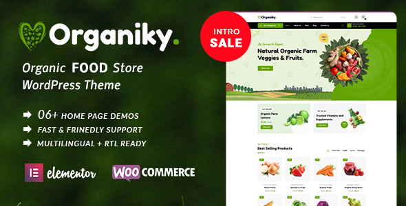 Organiky - Organic Food Store WordPress Theme