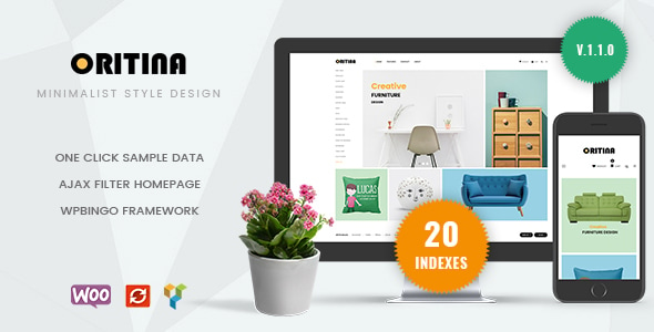 Oritina - Minimal Furniture WooCommerce WordPress Theme