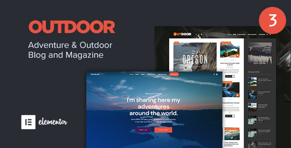 Outdoor - Responsive Adventure Blog and Magazine WordPress Theme