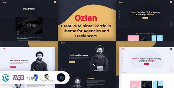 Ozlan -  Minimal Portfolio WordPress Theme