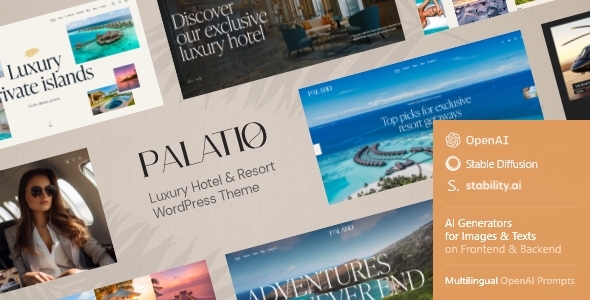 Palatio — Luxury Hotel & Resort WordPress Theme