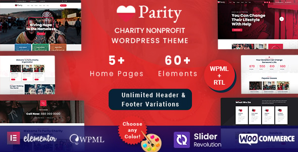 Parity - Nonprofit Charity WordPress Theme