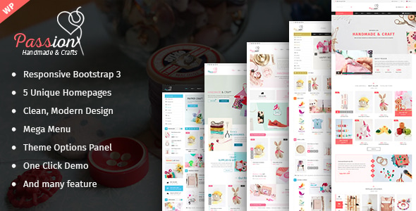 Passion - Handmade & Craft WooCommerce WordPress Theme