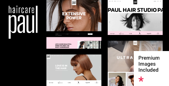 PaulHair - Hair Salon and Hairdresser Theme